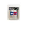 Pro Specialties Group NFL New York Giants 8-ounce Matte Finished Stainless Steel Hip Flask with Rectangular Team Emblem and Funnel Silver, 5 1/4 x 3 3/4 x 7/8 view 3
