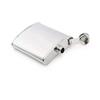 NFL Kansas City Chiefs 8-Ounce Matte Finished Stainless Steel Hip Flask with Rectangular Team Emblem and Funnel view 2