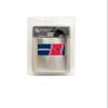 NFL New England Patriots 8-Ounce Matte Finished Stainless Steel Hip Flask with Rectangular Team Emblem and Funnel view 3