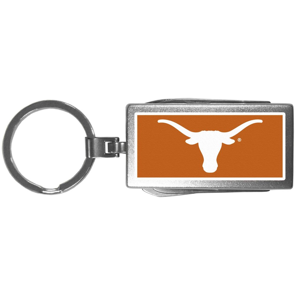 Siskiyou Sports NCAA Texas Longhorns Unisex Multi-Tool Key Chain, Logo, Gray, One Size