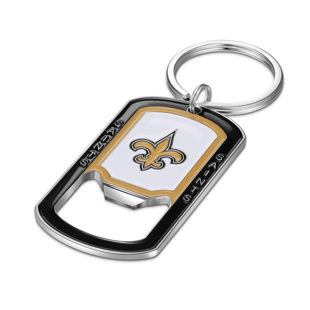 Pro Specialties Group NFL New Orleans Saints Bottle Opener Key Chain