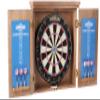 American Legend Charleston Solid Wood Bristle Dartboard Cabinet Set - Includes 18 dartboard and 6 steel tip darts view 1