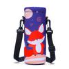 AMARY 500ML Neoprene Water Bottle Carrier Bag with Adjustable Shoulder Strap,Insulated Water Bottle Cover for Stainless Steel/Glass/Plastic Bottles 16.9OZ (Fox) view 4