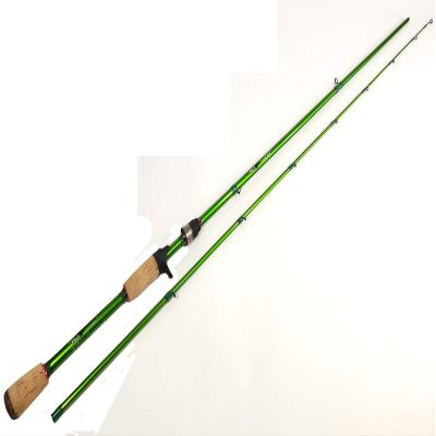 Carrot Stix Collapsible 2 Piece Casting PRO Wild Wild Green Greenwater Inshore Fishing Rod (C2WS762M-M-C)