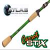 Carrot Stix Collapsible 2 Piece Casting PRO Wild Wild Green Greenwater Inshore Fishing Rod (C2WS762M-M-C) view 2