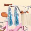 Garneck Scooter Streamer for Kids - Colorful Blue Plastic Handlebar Streamers Easy to Install Adjustable Length for Safety and Visibility view 2