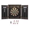 DMI Sports Paris Bristle Dartboard Cabinet Sets - Includes LED Lighting or Electronic Scoring Option, Rustic Grey (D4400W) view 1