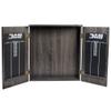 DMI Sports Paris Bristle Dartboard Cabinet Sets - Includes LED Lighting or Electronic Scoring Option, Rustic Grey (D4400W) view 2