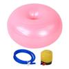 Yoga Ball - 50cm Exercise Ball - PVC Doughnut Shape - Yoga Ball Chair - Balance Trainer - Thicken Anti-Explosion Inflatable Seating Exercise - for Office & Home & Gym view 1