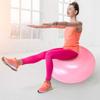 Yoga Ball - 50cm Exercise Ball - PVC Doughnut Shape - Yoga Ball Chair - Balance Trainer - Thicken Anti-Explosion Inflatable Seating Exercise - for Office & Home & Gym view 3