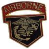 AIRBORNE MARINE LAPEL PIN OR HAT PIN - Size 1" - VETERAN OWNED BUSINESS view 1