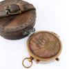 Brass Working Compass Nautical Marine Leather CASE Compasses Gift for Friends/Sailor/Merchant Navy view 2