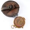 Brass Working Compass Nautical Marine Leather CASE Compasses Gift for Friends/Sailor/Merchant Navy view 4