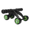 Ab Roller for Abs Workout - 4 Wheel AB Wheel Roller - Workout System - with Knee Protection Pad - Home Gym Workout Exercise Equipment - Abdomen Muscle Training - for Men/Women(Green+Black) view 1