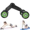 Ab Roller for Abs Workout - 4 Wheel AB Wheel Roller - Workout System - with Knee Protection Pad - Home Gym Workout Exercise Equipment - Abdomen Muscle Training - for Men/Women(Green+Black) view 4