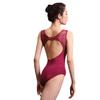 Baiwu Dance 119141025 Leotards Sleeveless Lace Fashion Ballet Leotards Girls (Dark Red, M) view 1
