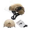 Airsoft MICH 2000 ACH Tactical Helmet with Clear Visor NVG Mount and Side Rail view 1