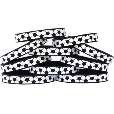 15 Youth Size Soccer Silicone Sports Wristbands