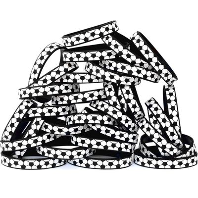 50 Youth Size Soccer Silicone Sports Wristbands