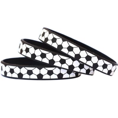 3 Youth Size Soccer Silicone Sports Wristbands