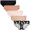 Vince Camuto Women's Hipster Underwear - 5 Pack Ultra Soft & Sexy Lingerie - Breathable Seamless Panties for Women, Size Large, Floral Assorted view 1