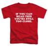 Social Distancing Still Too Close Unisex Toddler T Shirt for Boys and Girls, Medium (3T) Red view 1