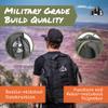 14er Tactical Backpack | 35L Capacity Military, 3-Day Bug Out Army | MOLLE Backpack Compatible PALS | Rucking EDC Hiking Survival, Black Tactical Backpack for Men view 3