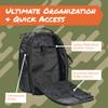 14er Tactical Backpack | 35L Capacity Military, 3-Day Bug Out Army | MOLLE Backpack Compatible PALS | Rucking EDC Hiking Survival, Black Tactical Backpack for Men view 4