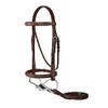 Dover Saddlery Hunter Bridle, Horse-F/S, Oakbark view 1