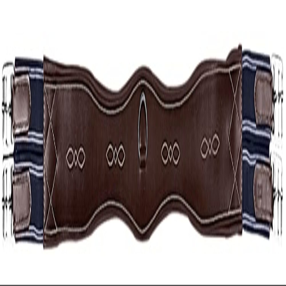 Dover Saddlery Fancy-Stitched Girth, 52, Havana