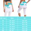 Ultrafun Women's UPF 50+ Capri Skirted Leggings Adjustable Active Running Tennis Sports Leggings Tights Pants with Skirt & Pockets (White, X-Large) view 3