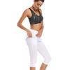 Ultrafun Women's UPF 50+ Capri Skirted Leggings Adjustable Active Running Tennis Sports Leggings Tights Pants with Skirt & Pockets (White, X-Large) view 4