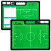 Champion Sports XL Dry Erase Board for Coaching Soccer - Whiteboards for Strategizing, Techniques, Plays - 2-Sided Game Boards with Handle - Front Side Full Field - Backside Half Field Close-up view 1