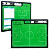 Champion Sports XL Dry Erase Board for Coaching Soccer - Whiteboards for Strategizing, Techniques, Plays - 2-Sided Game Boards with Handle - Front Side Full Field - Backside Half Field Close-up view 2