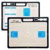 Champion Sports XL Dry Erase Board for Coaching Basketball - Whiteboards for Strategizing, Techniques, Plays - 2-Sided Game Boards with Handle - Front Side Full Court - Backside Half Court and Lineup view 1