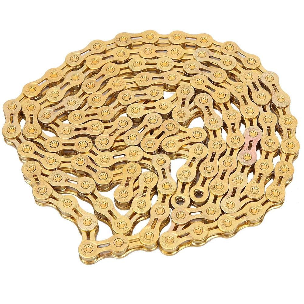 Chain Alloy Road Racing/Mountain 9 Speed Variable 116 Links Chain Replacement Accessory Part