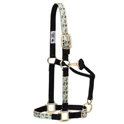 Weaver Leather Adjustable Patterned Nylon Horse Halter, Cactus, Small Horse