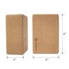 SNAKUGA Cork Yoga Block 2 Pack for Pilates, 9"x6"x4" Non-Slip & High Density Blocks for Meditation, Fitness and Stretching, Supportive and Flexibility Brick for Improve Poses Balance view 3