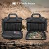 ProCase Tactical Gun Range Bag, Deluxe Pistol Shooting Range Duffle Bag Large Handguns Magazine Ammo Gear Accessories Pouch for Hunting Shooting Range Sport -Black view 4