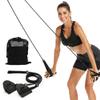 Dryland Powercord with Paddles,Swimming Arm Strength Trainer, Professional Freestyle Swimming Resistance Exercise Bands Set view 1