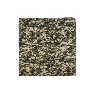 Washable & Reusable Multi-Purpose Bandana Head Wrap Face Mask Multi-Packs, Digital Camo, 12 Pieces