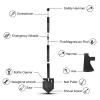 iunio Survival Shovel Multitool with Axe, Camping Shovel Hatchet, Tactical Shovel, Folding with Carrying Bag for Camping, Hiking, Backpacking, Entrenching, Car Emergency view 3