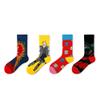 Socks Ladies Tide Socks Mid-Length Socks Couple Socks Men Socks Personality Cotton Socks-Green Snake_One Size view 2