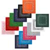 COUVER Cotton Bandana Head Wrap Face Mask, 12 Assorted Colors view 1