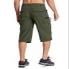 MAGCOMSEN Men's Capri Pants 3/4 Shorts: Green, Athletic, Hiking, Running, Workout, Fishing, Tactical, Casual, Green view 3