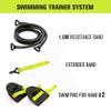 Dryland Powercord with Paddles,Swimming Arm Strength Trainer, Professional Freestyle Swimming Resistance Exercise Bands Set view 2