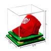 Better Display Cases Acrylic Baseball Cap Display Case with Clear, Yellow Risers and Turf Base (A006/V21) view 2