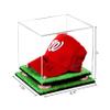 Better Display Cases Acrylic Baseball Cap Display Case with Clear, Pink Risers and Turf Base (A006/V21) view 2