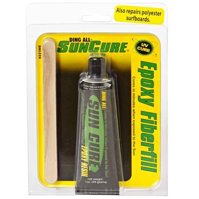 Ding ALL Repair Kit Sun Cure Epoxy Fiberfill 1oz - A Faster Method for Repairing All Types of Surfboards, Especially epoxy