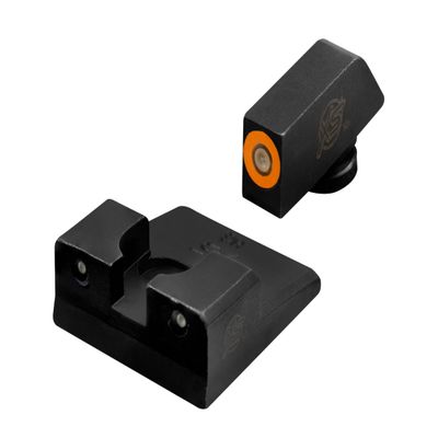 XS SIGHTS R3D Tritium Night Sight Orange for Taurus G2C, G2 PT III, G2C Millennium G2, G2S, & G3; Front and Rear Glow in The Dark Tritium
